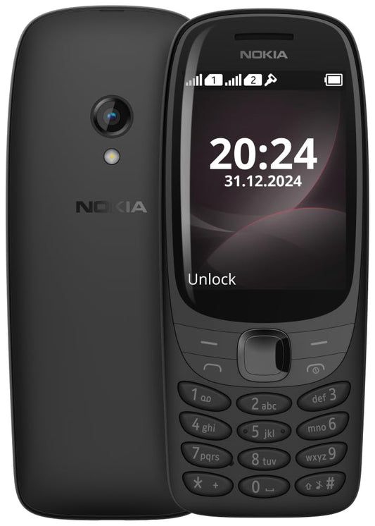 Nokia 6310 Dual SIM Keypad Phone with a 2.8” Screen, Wireless FM Radio and Rear Camera with Flash