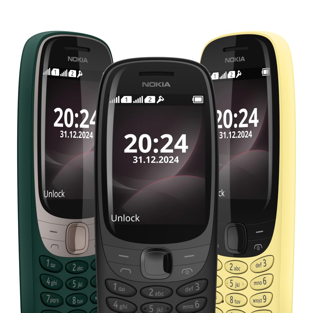 Nokia 6310 Dual SIM Keypad Phone with a 2.8” Screen, Wireless FM Radio and Rear Camera with Flash