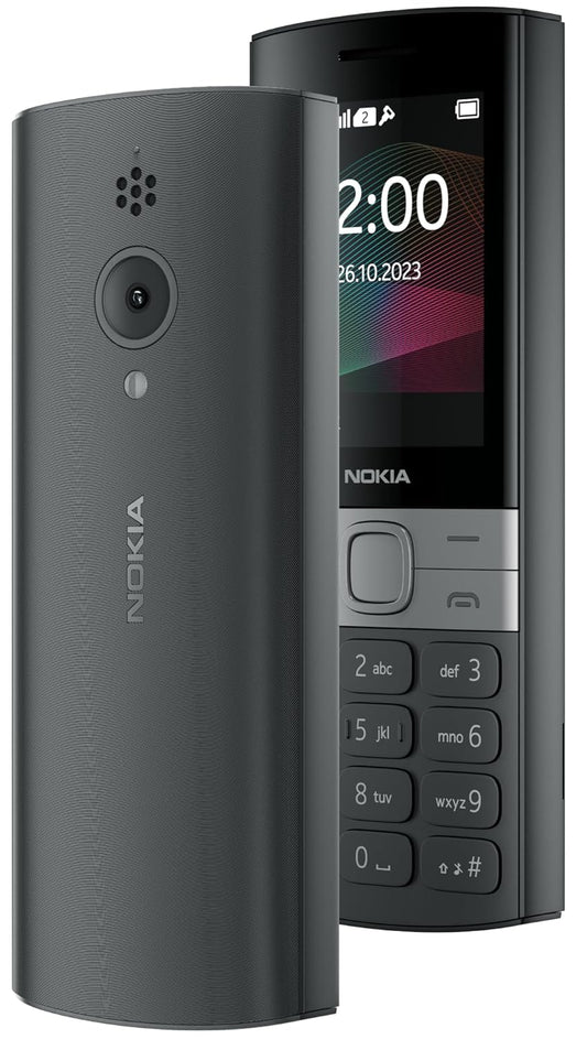 Nokia 150 Dual SIM Premium Keypad Phone | Rear Camera, Long Lasting Battery Life, Wireless FM Radio & MP3 Player and All-New Modern Premium Design | Black
