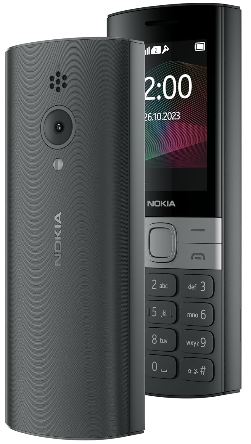 Nokia 150 Dual SIM Premium Keypad Phone | Rear Camera, Long Lasting Battery Life, Wireless FM Radio & MP3 Player and All-New Modern Premium Design | Black